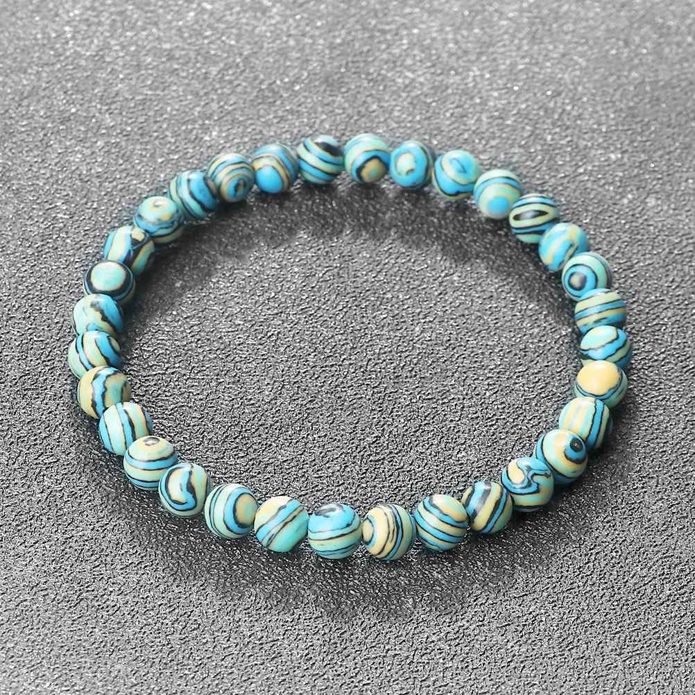Elara - Blå Malachit Natursten Armband